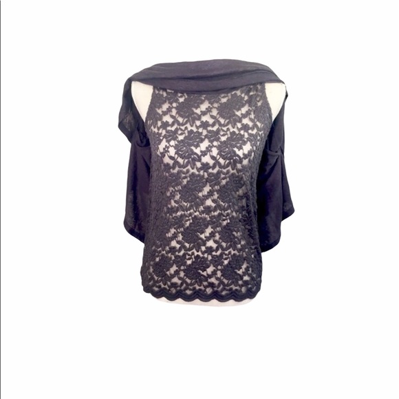 Anthropologie Akemi + Kin Linen Lace Cape Top - Picture 3 of 8